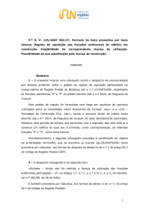 P.º R. P. 125/2007 DSJ-CT- Permuta de bens presentes por bens