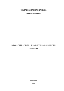 requisitos do acordo e da convencao coletiva de - TCC On-line