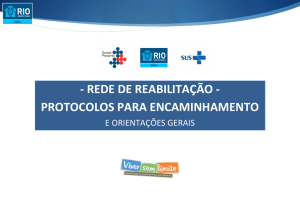 rede de reabilitação - protocolos para encaminhamento