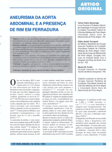 aneurisma da aorta abdominal e a presença de rim em ferradura