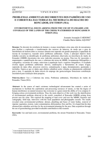 PROBLEMAS AMBIENTAIS DECORRENTES DOS PADRÕES DE
