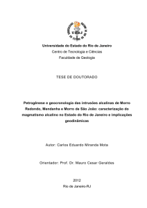 petrogênese e geocronologia das intrusões alcalinas de