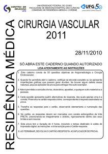 caderno de questões - cirurgia vascular