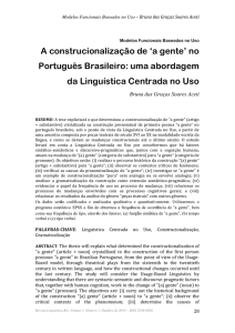 A construcionalização de - Revista Linguística Rio