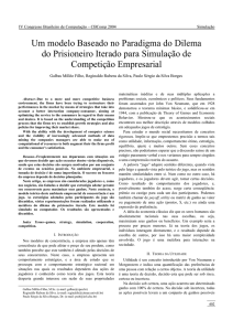 Um modelo Baseado no Paradigma do Dilema do Prisioneiro