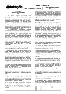 bb-cef exercícios professor felipe oberg língua portuguesa aula 1