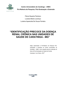 identificação precoce da doença renal crônica nas