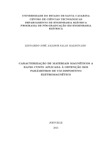 caracterização de materiais magnéticos a baixo - TEDE