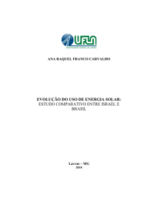 TCC_Evolução do uso de energia solar: estudo