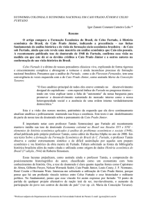 Economia Colonial e Economia Nacional em Caio Prado Júnior e