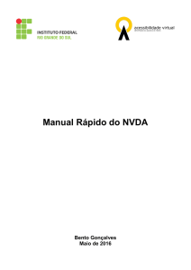 Manual Rápido do NVDA (Formato PDF, Tamanho 376.4 Kb)
