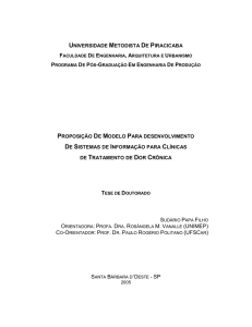 proposição de modelo para desenvolvimento de sistemas