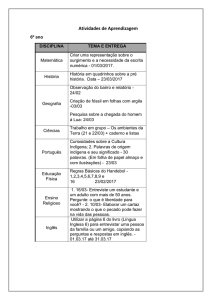 Atividades de Aprendizagem