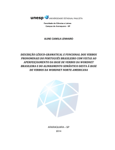 descrição léxico-gramatical e funcional dos verbos pronominais do