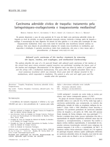Carcinoma adenóide cístico de traquéia: tratamento pela