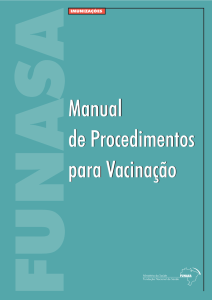 Manual de procedimentos para vacinação, 2001.