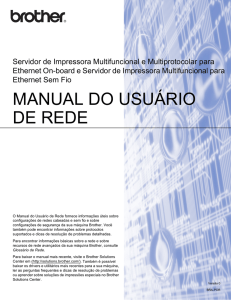 MANUAL DO USU&Aacute;RIO DE REDE