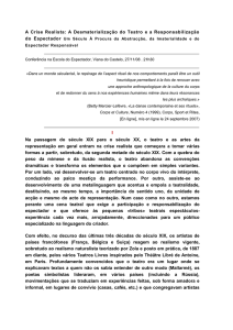 A Crise Realista: A Desmaterialização do Teatro e a