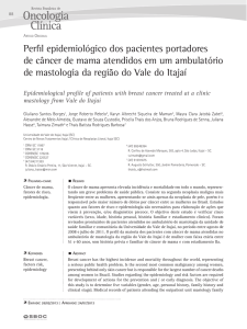 Perfil epidemiológico dos pacientes portadores de câncer