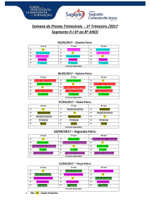 Semana de Provas Trimestrais