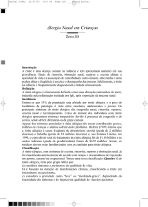 Alergia Nasal em Crianças