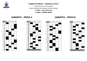 Colégio Providência – Avaliação por Área