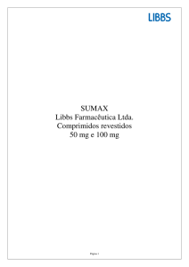 SUMAX Libbs Farmacêutica Ltda. Comprimidos revestidos