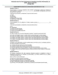 RESIDÊNCIA EM FISIOTERAPIA EM REABILITAÇÃO