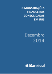 Demonstrações Financeiras Consolidadas em IFRS 2014