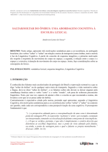 SALTAR/SOLTAR DO ÔNIBUS: UMA - Faculdade de Letras