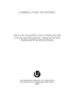 gabriela costa de oliveira solução analítica em condução de calor