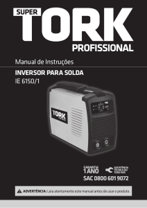 Manual de Instruções IE 6150/1 Super Tork Profissional