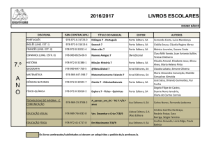 7.º A N O - Escola Secundária Augusto Gomes