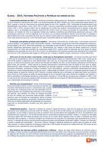 Global - 2015, Factores Políticos e Petróleo na ordem