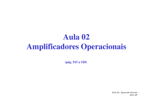 Aula 02 Amplificadores Operacionais - PUC-SP