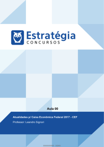Atualidades p/ Caixa Econômica Federal 2017 - CEF