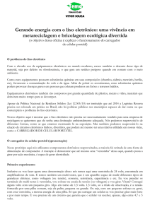 Gerando energia com o lixo eletrônico: uma vivência em