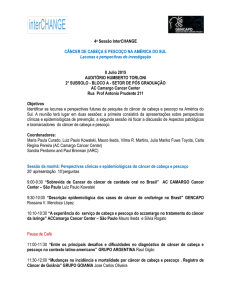 4a Sessão InterCHANGE CÂNCER DE CABEÇA E PESCOÇO NA