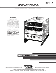 idealarc cv-400-i - Lincoln Electric