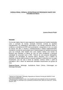 DOENÇA RENAL CRÔNICA: ESTRATÉGIAS DE PREVENÇÃO