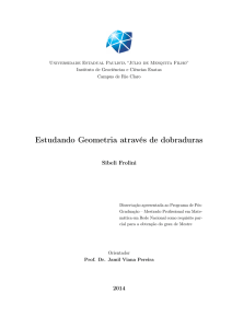 Estudando Geometria através de dobraduras