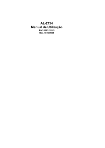 AL-2734 Manual de Utiliza&ccedil;&atilde;o