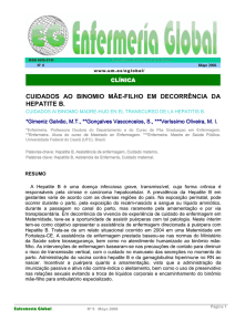 cuidados ao binomio mãe-filho em decorrência da hepatite b.