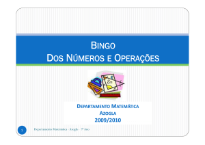 bingo dos números e operações dos números e operações