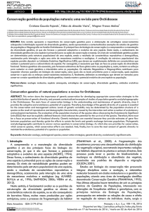 Conservação genética de populações naturais: uma revisão