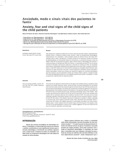Ansiedade, medo e sinais vitais dos pacientes in