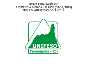 prova para ingresso residência médica - 2ª fase (08/12