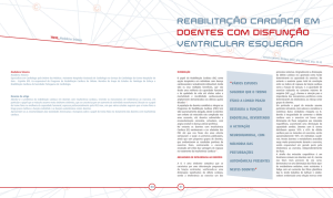 Reabilitação cardíaca em doentes com disfunção ventricular