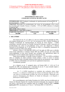 Parecer CNE/CES nº 138/2008, aprovado em 7 de