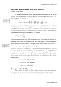 Secção 9. Equações de derivadas parciais - MTM